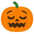 relieved face + jack-o-lantern