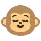 relieved face + monkey face