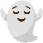 relieved face + ghost