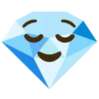relieved face + gem stone