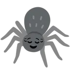 relieved face + spider