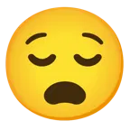 relieved face + anguished face