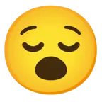 relieved face + face with open mouth