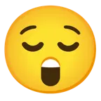 relieved face + astonished face