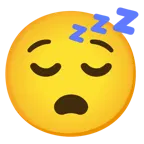 relieved face + sleeping face