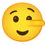 relieved face + lying face