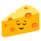 relieved face + cheese wedge