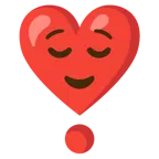 relieved face + heart exclamation