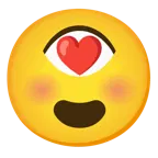 smiling face with heart-eyes + eye