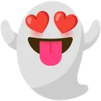 smiling face with heart-eyes + ghost