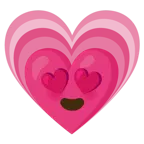 smiling face with heart-eyes + growing heart