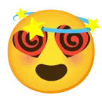 smiling face with heart-eyes + dizzy