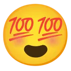 smiling face with heart-eyes + hundred points
