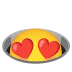 smiling face with heart-eyes + hole