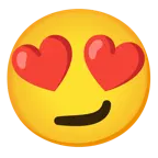 smiling face with heart-eyes + smirking face