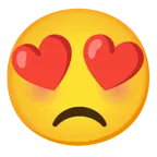 smiling face with heart-eyes + angry face