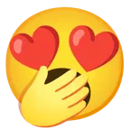smiling face with heart-eyes + yawning face