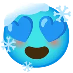 smiling face with heart-eyes + cold face