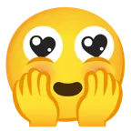 smiling face with heart-eyes + pleading face