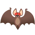 smiling face with heart-eyes + bat