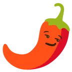 smirking face + hot pepper