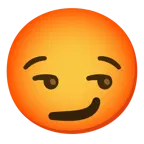 smirking face + enraged face
