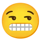 smirking face + grimacing face