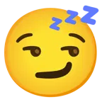 smirking face + sleeping face