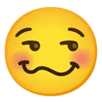 smirking face + woozy face