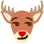 smirking face + deer
