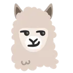 smirking face + llama