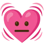 faccina neutra + cuore che batte