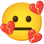 faccina neutra + cuore infranto