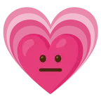 faccina neutra + cuore che cresce
