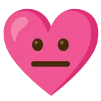 faccina neutra + cuore con fiocco