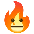 faccina neutra + fuoco