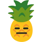 faccina inespressiva + ananas