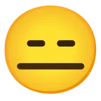 expressionless face + expressionless face