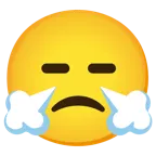 faccina inespressiva + faccina che sbuffa