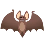 faccina inespressiva + pipistrello