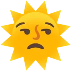 faccina contrariata + faccina sole