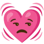 faccina contrariata + cuore che batte
