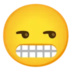faccina contrariata + faccina con smorfia
