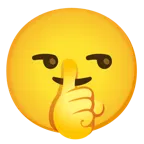 faccina contrariata + faccina che zittisce