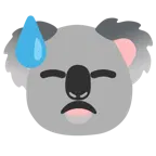 faccina abbattuta sudata + koala