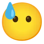 faccina abbattuta sudata + faccina senza bocca