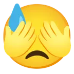 faccina abbattuta sudata + non vedo
