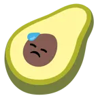 faccina abbattuta sudata + avocado