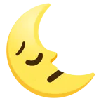 faccina pensierosa + faccina ultimo quarto di luna