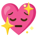 faccina pensierosa + cuore che luccica